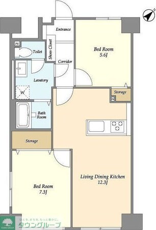 ロイヤルキャステージ恋ヶ窪の物件間取画像